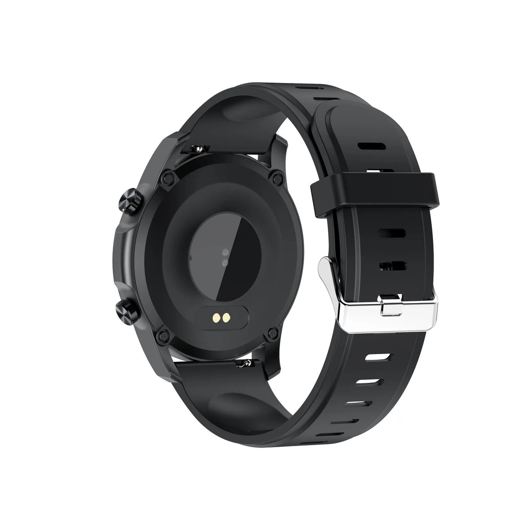 Youth2 black smart bracelet with body temperature monitoring on a wrist