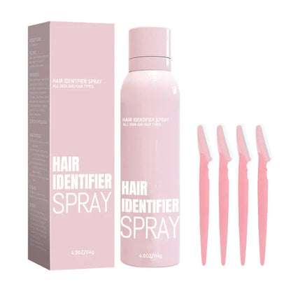 Hair Identifier Spray Set for precise face shaving and skin hydration, 100ml