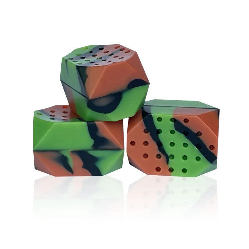 Camouflage pattern facial muscle fitness balls for jaw exercise in transparent two-piece packaging