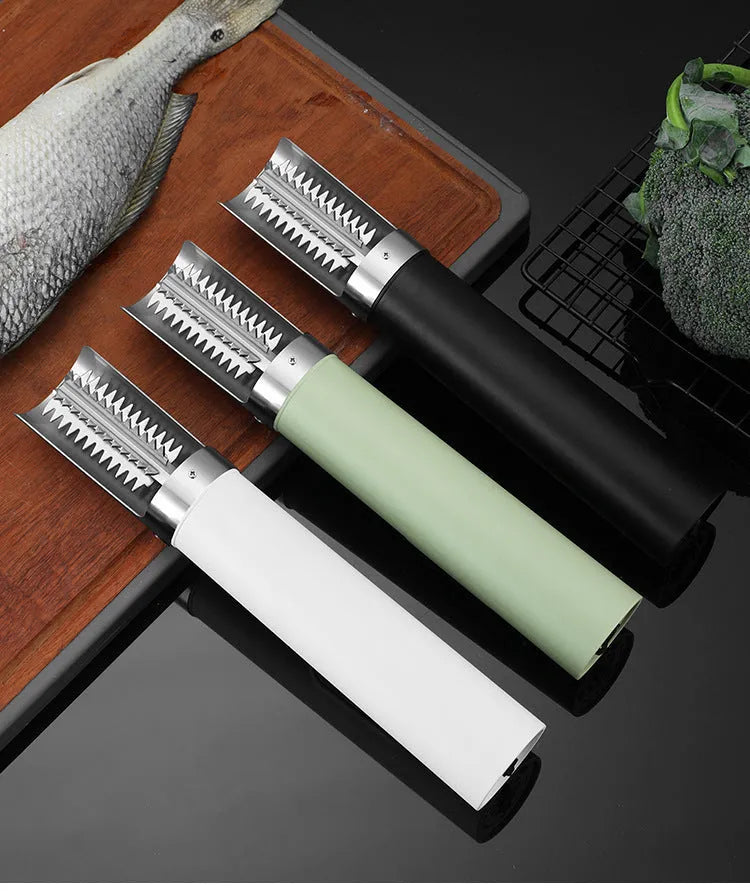 Electric fish scaler machine handheld 125W high-power seven-level waterproof white black light green
