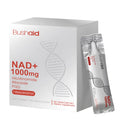Pouch of 300g anti-ageing dietary supplement drink powder with nicotinamide riboside and resveratrol.