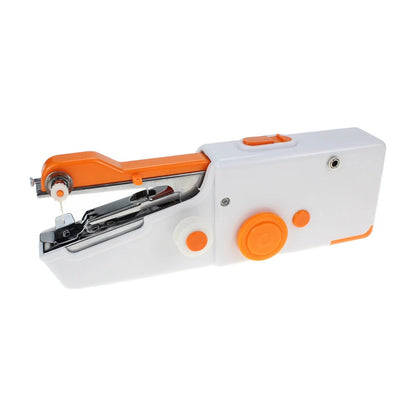 Portable mini hand sewing machine in various colours for quick fabric repairs