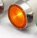 10mm stainless steel edge plastic indicator light with wire, available in white, yellow, red, green, blue colours