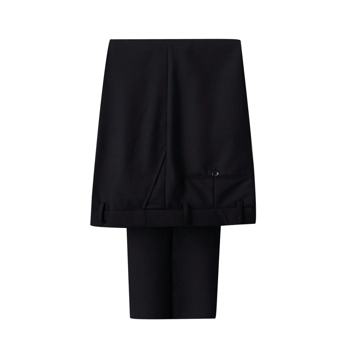 Men's slim fit business suit set in black with coat and trousers, formal workwear