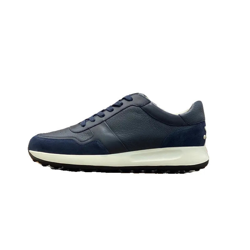 Women's leather lace-up business casual shoes flat heel first layer cowhide oxfords spring
