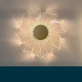 Petal acrylic LED wall lamp with trichromatic dimming, windmill colour, 175x175 mm, for modern home decor