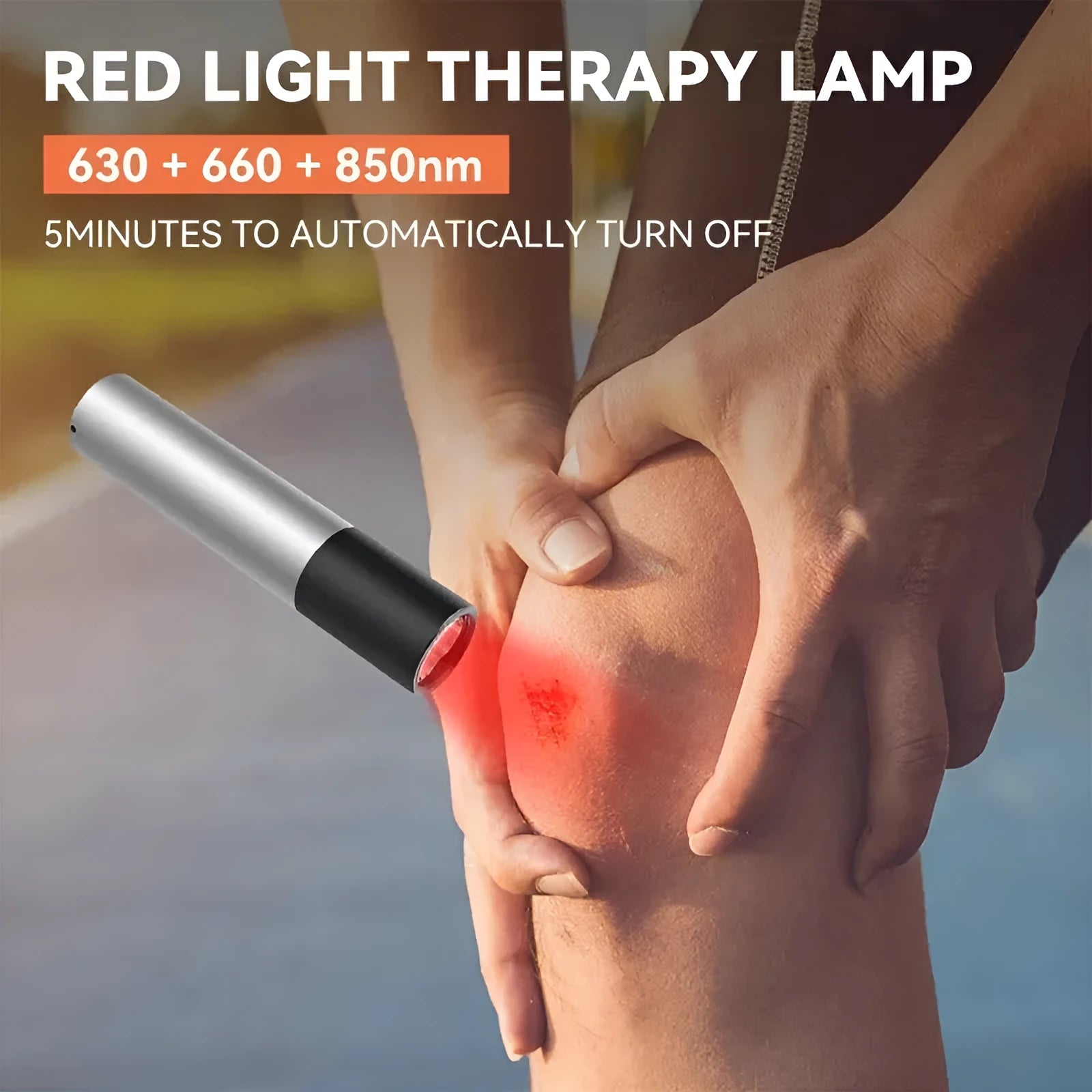 Infrared flashlight with 3-core red light and triangular bracket for physiotherapy