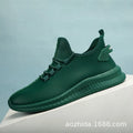Men's low top sports casual shoes in artificial leather with front lace-up and EVA sole, available in black