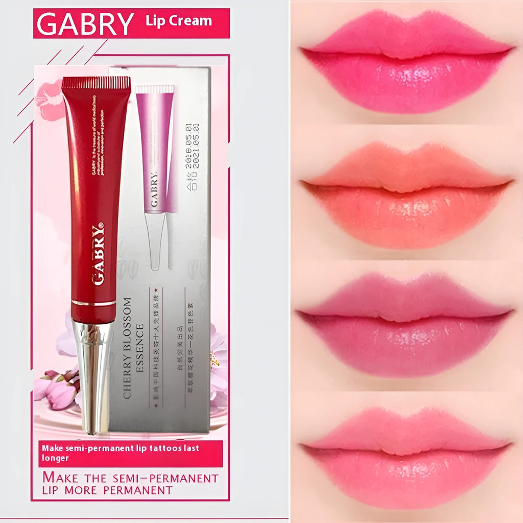 Vermilion lip gloss in five waterproof shades: pink, orange red, bright rose red, rose red, seashell