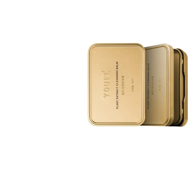 Plant extract cleansing cream boxes with portable bags for face, eye and lip areas