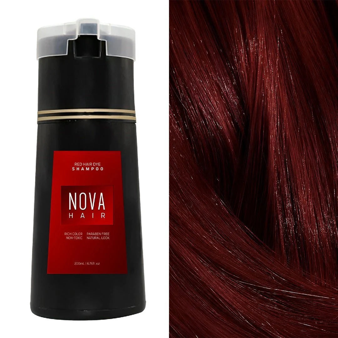 3-in-1 hair dye shampoo for fast white to black transformation with natural ingredients