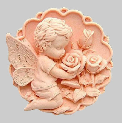 ROSEANGEL customisable silicone soap mould for handmade perfumed soap production