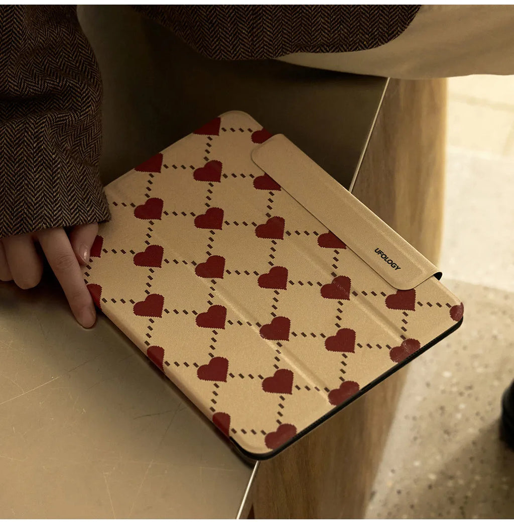 Magnetic polyurethane flat plate protective shell for iPad Air 5 and iPad Air 4 tablet.