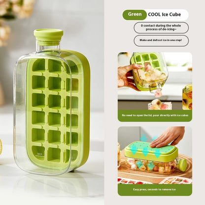 One-Click Molding Cooling Cup with instant ice maker and zero-contact design in various colours