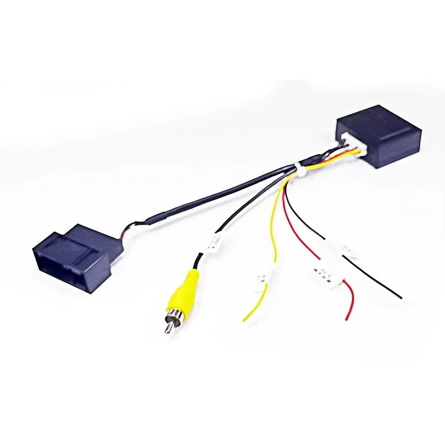 Black car camera conversion box for MIB systems in Volkswagen and Skoda vehicles