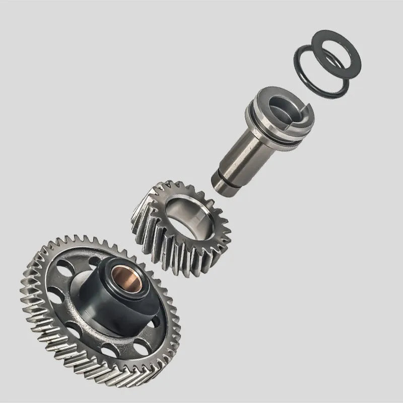 Camshaft three-piece set for CG125 motorcycle engine, metal construction with visible lobes and journals