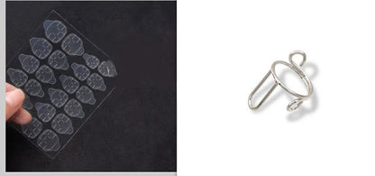 Transparent nail stickers with jelly glue for seamless nail art application