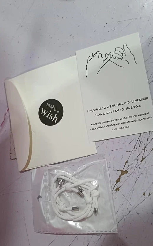 Simple Nylon Love Magnetic Bracelet in various colours, adjustable for 14-26cm wrists