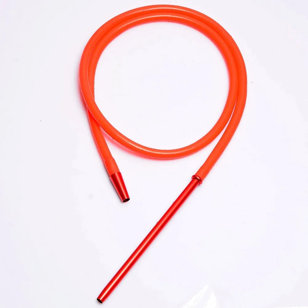 Creative silicone water fume hookah pipe in six colour options with aluminium fittings
