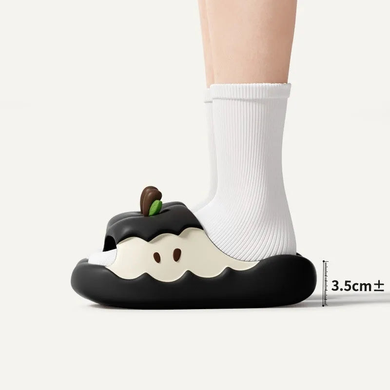 Cartoon fruit print flip flop slippers in EVA foam with colourful designs