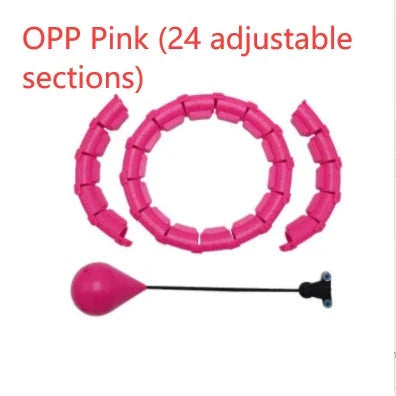 Adjustable waist hoop made of durable polypropylene for at-home fitness and calorie burning