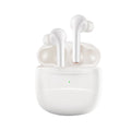 Bluetooth headset sports headset earplug style with power display in White and Black on white background