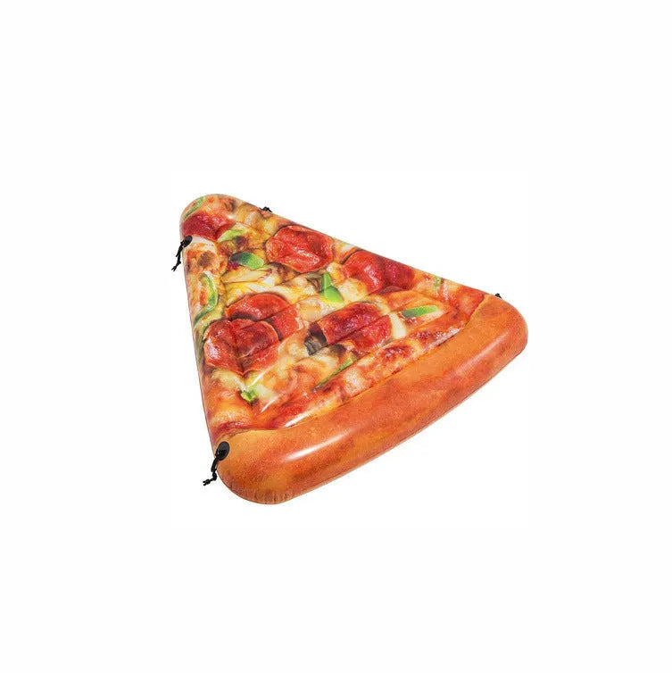 Pizza themed inflatable surfboard recliner float measuring 175cm by 145cm