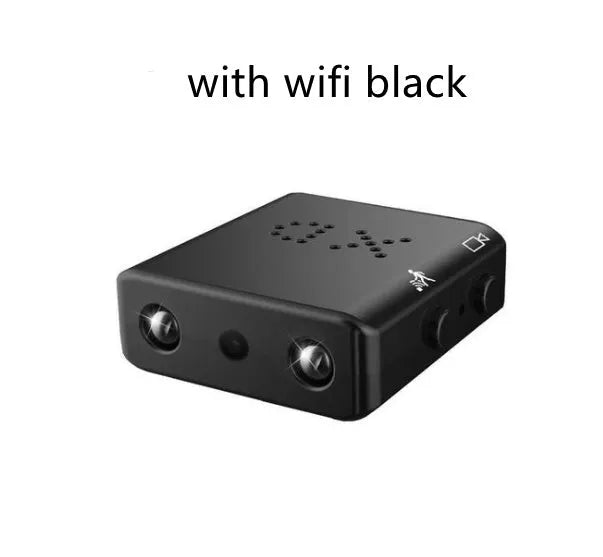 1080P Full HD mini camera with IR-CUT night vision motion detection black
