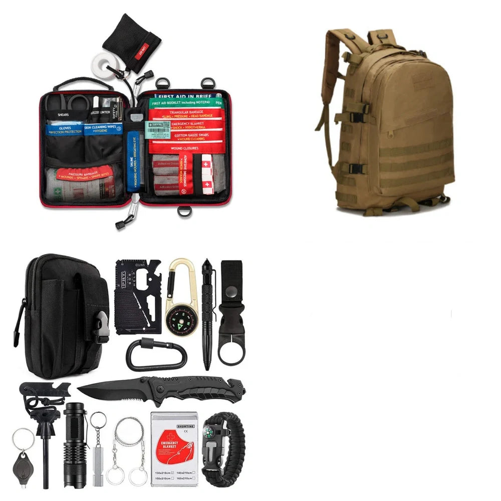 Amazon's 17.5×12×6cm multi-function survival tool with SOS features for camping