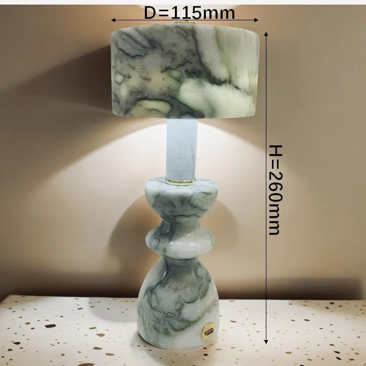 Marble touch table lamp in modern simplicity style, 115x260mm, half-handmade grinding finish