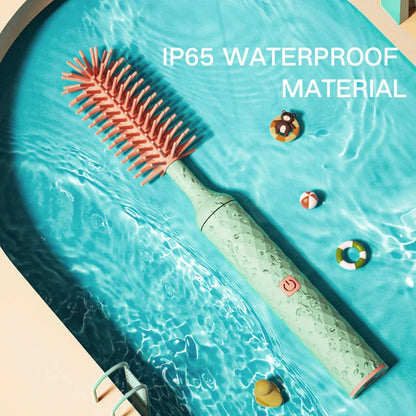 Electric silicone bottle brush set with 360-degree rotation for cleaning baby bottles and pacifiers