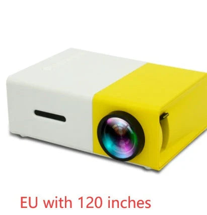 Portable home cinema mini projector with 3D HD LED display, HDMI, USB, and 1080P resolution