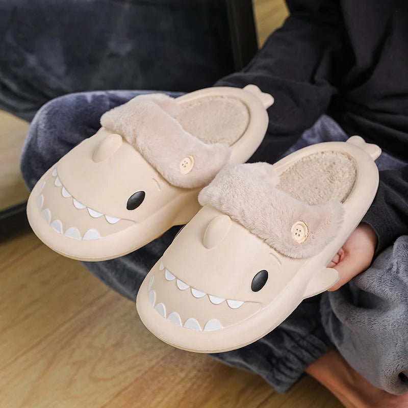 Winter Shark Shoes House Slippers in various colours with unique shark design