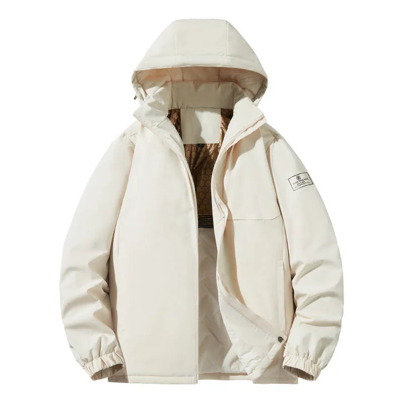 Men's winter waterproof stormtrooser jacket in black with Asian sizing options