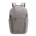 Solid-colour unisex backpack made from waterproof Taslan cloth with a curved shoulder strap.