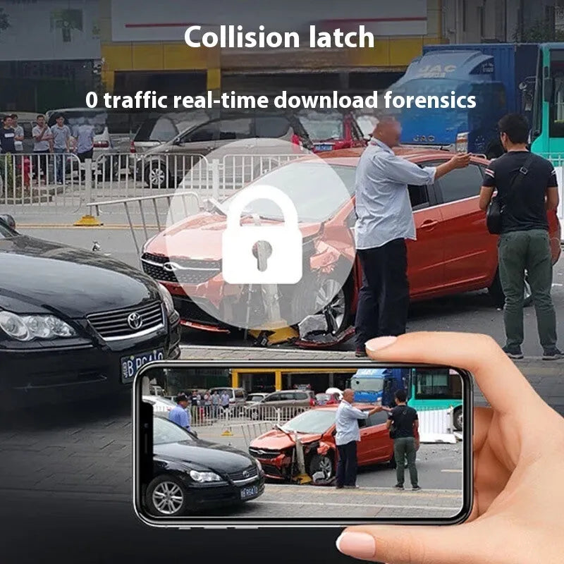 10-inch car driving recorder touch screen GPS dual recording rear view camera night vision