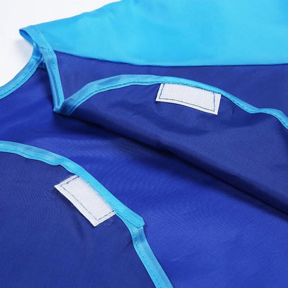 Waterproof children's painting apron with long sleeves in various colours