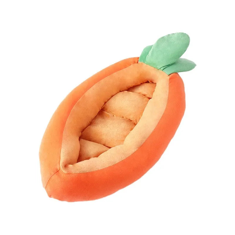 Cartoon carrot double-sided removable washable dog mattress in cloth material