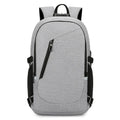 Oxford cloth computer backpack in blue colour showing street trend style with dimensions 50x19x31cm