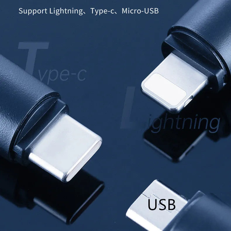 Black capsule-shaped infrared emitter for smartphone remote control.