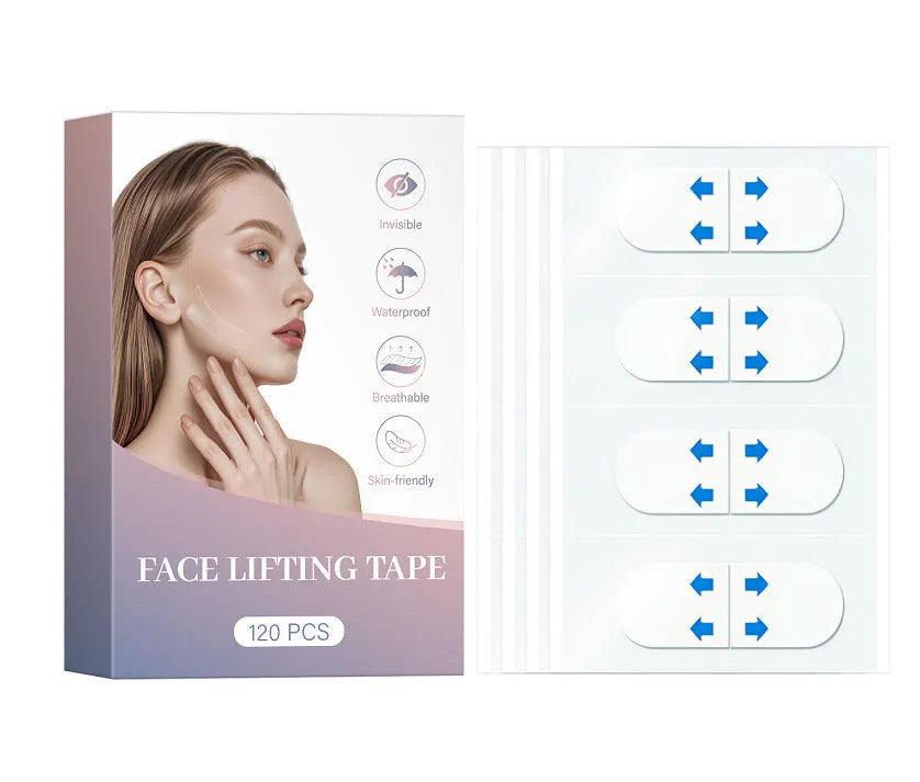 Pack of 120 chin lifting stickers for V face firming and wrinkle reduction
