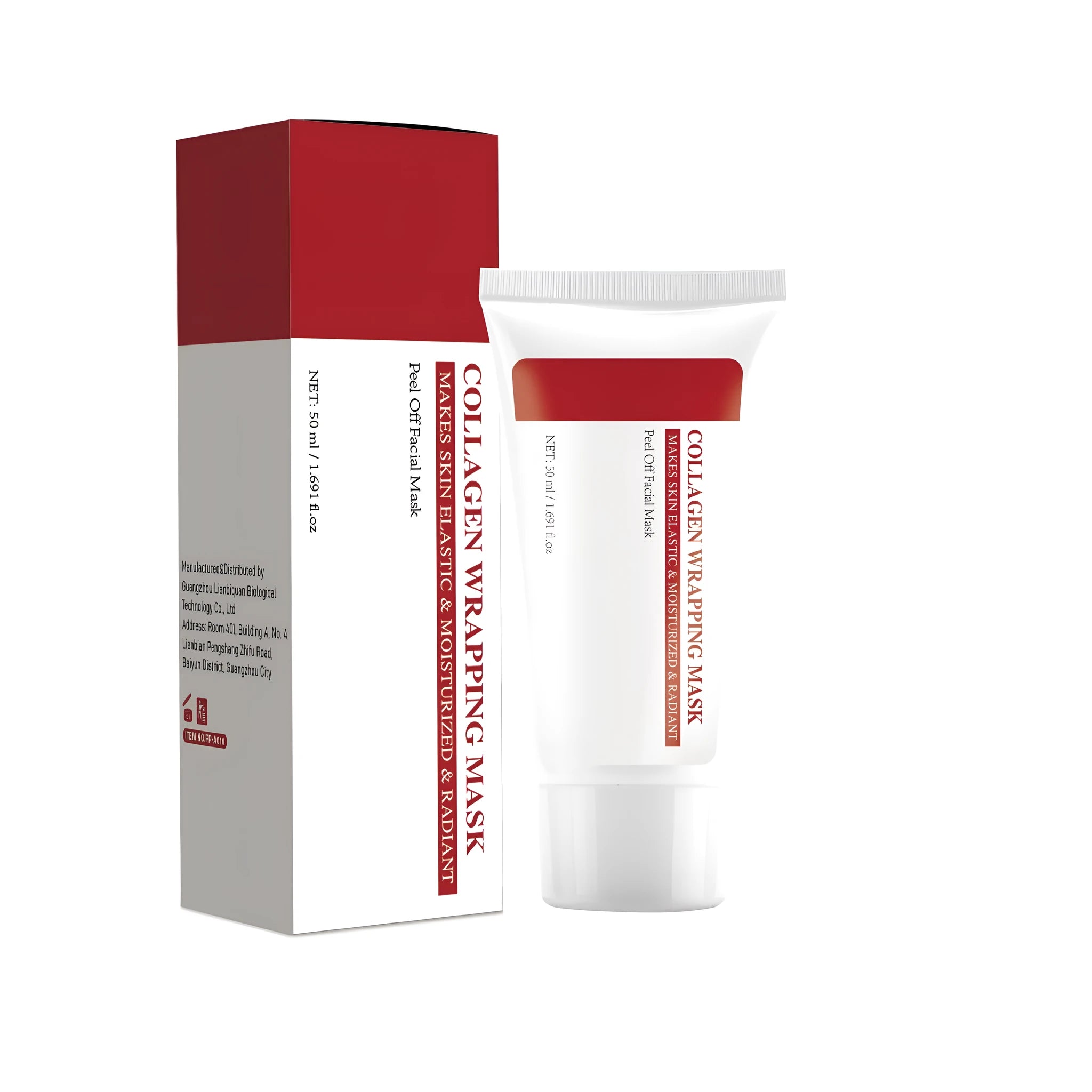 Hydrolyzed collagen hydrating face mask in 50ml container