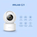 IMILAB C21 2.5K indoor WiFi security camera in white with 360-degree view and IR night vision