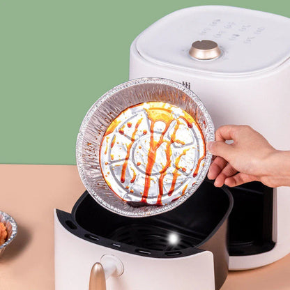 Non-stick aluminum foil liners for air fryer and BBQ, 50 pieces pack