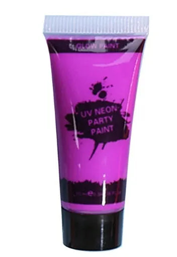 25ml squeezable bottle of hose neon face and body paint in a vibrant colour.