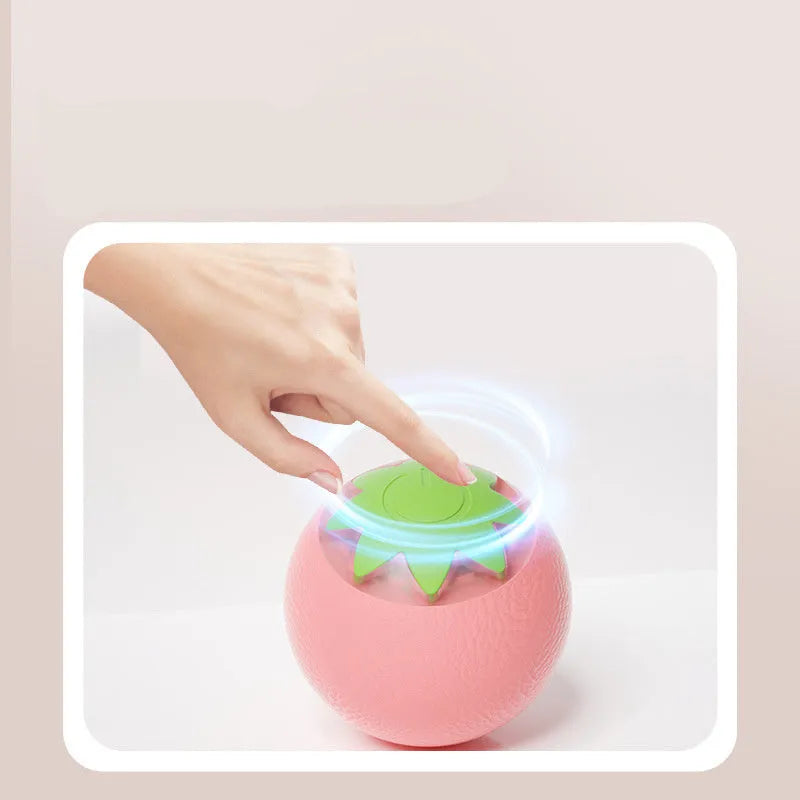 Automatic electric rolling ball pet toy for dogs and cats in green colour