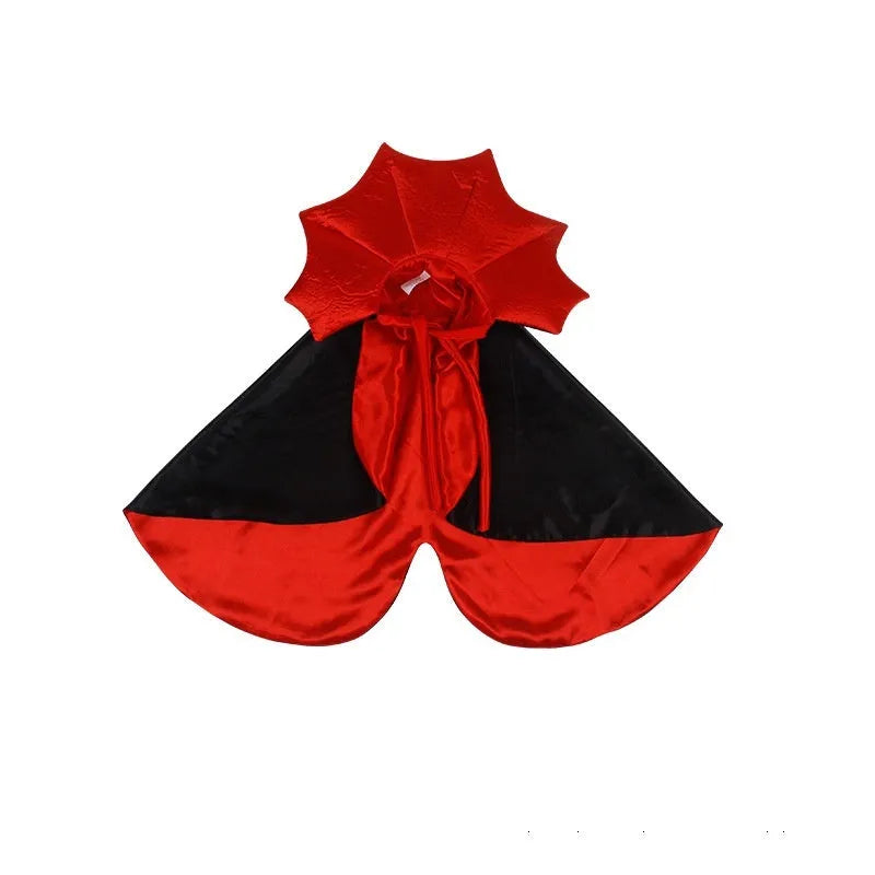 Black and red Halloween costume for pet cat or dog with European style design