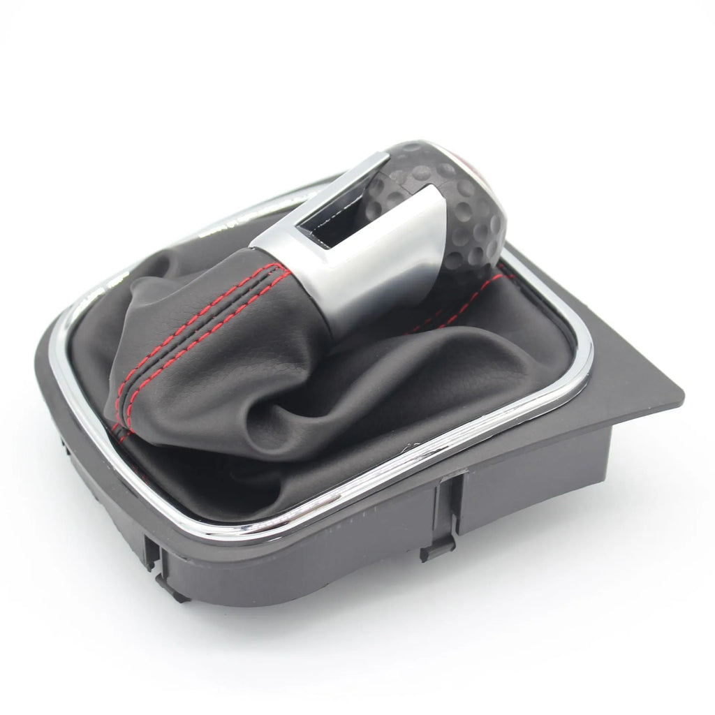High-quality leather gear lever handball and dust boot replacement set for Volkswagen Golf manual models.