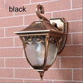 European waterproof antique outdoor wall lamp aluminium IP55 vintage design black HDS-22 Plum Blossom Square