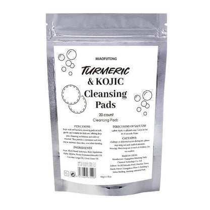 Luxurious Turmeric Cleansing Pads for a Deep, Soothing Facial Experience - Soft, Gentle Texture, Infused with Turmeric, Effectively Removes Excess Oil and Impurities